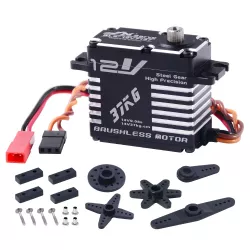 JX Servo BLS-12V7137 — 14В 37кг 120° 0.08сек/60° высокоточный сервопривод для RC авто, роботов, лодок