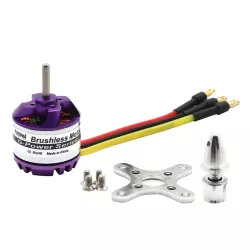 Бесщёточный мотор D2830 28×30 мм (750/850/1000/1300 KV), 2–4S LiPo, вал 3.17 мм для дрона