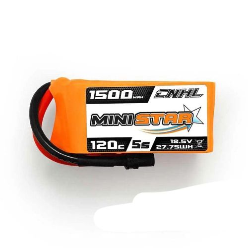 Аккумулятор CNHL 5S 18.5В 1500мАч LiPo 120C XT60 для FPV квадрокоптера, самолёта, авто, дрона