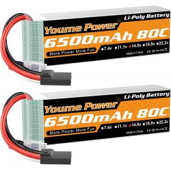Набор 2 шт. LiPo аккумуляторов 14.8В 4S 3300-6500 мАч Hardcase T Deans/XT60/XT90/EC5/EC3 для RC