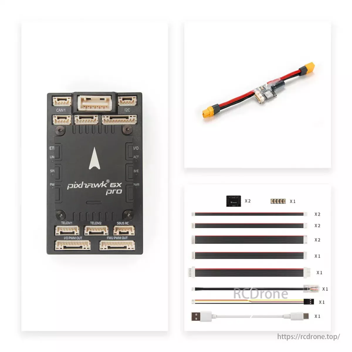 Контроллер автопилота Holybro Pixhawk 6X Pro для БПЛА, управление полётом, UAV Flight Controller