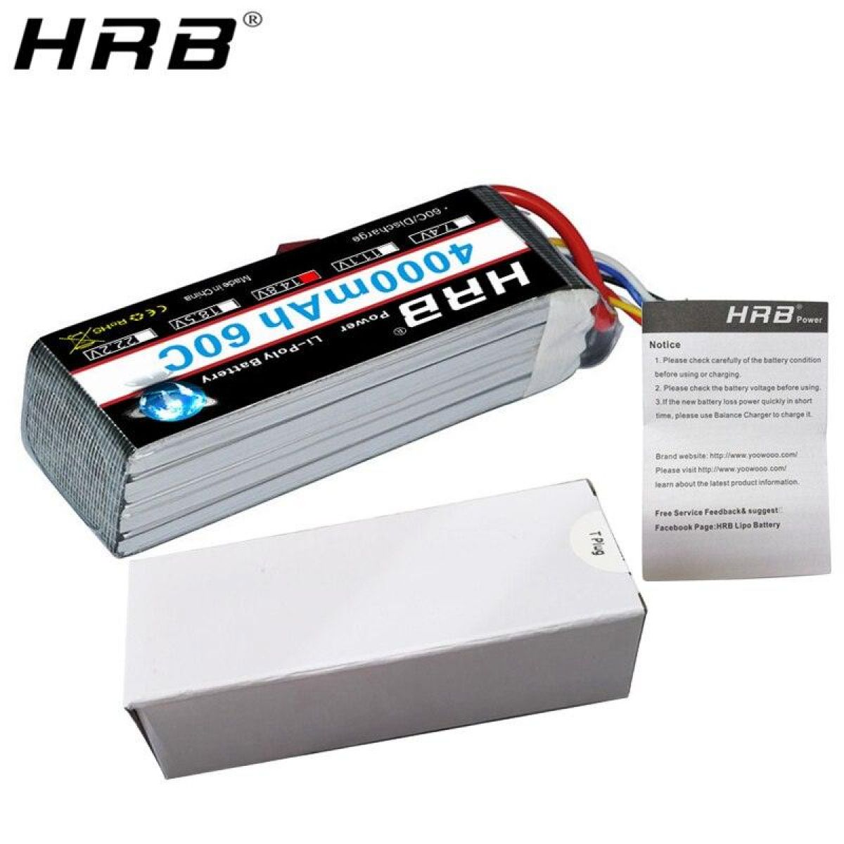 Аккумулятор HRB 14.8В 4000мАч LiPo 4S 60C XT60 T Deans XT90 EC5 для дрона, авто, лодки, FPV Аккумулятор HRB 14.8В 4000мАч LiPo 4S 60C XT60 T Deans XT90 EC5 для дрона, авто, лодки, FPV
