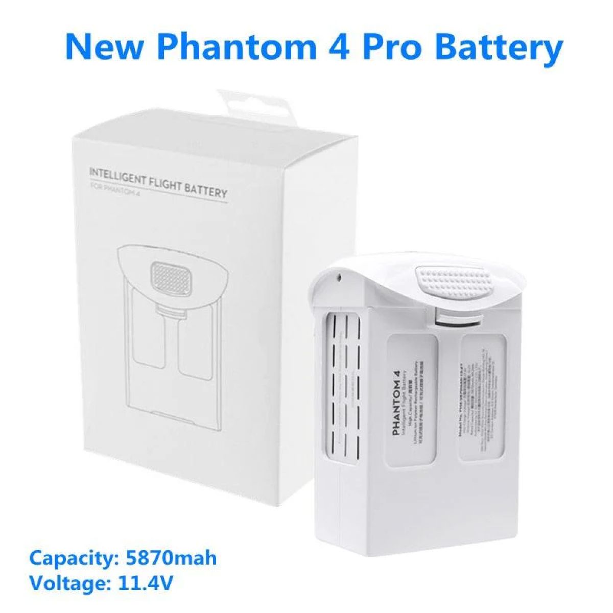 Аккумулятор Phantom 4 Pro 15.2 В 5870mAh LiPO 4S для дронов серии Phantom 4, время полёта 30 мин Аккумулятор Phantom 4 Pro 15.2 В 5870mAh LiPO 4S для дронов серии Phantom 4, время полёта 30 мин
