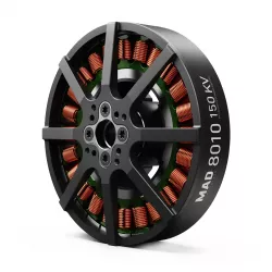Бесколлекторный мотор MAD V8010 EEE VTOL 120KV/150KV 12S, до 14кг тяги для квадро-, гекса-, октокоптеров
