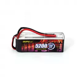 DUPU 3S/4S/5S/6S 5200mAh 35C/60C/70C/80C LiPo аккумулятор для дрона, самолёта, вертолёта RC