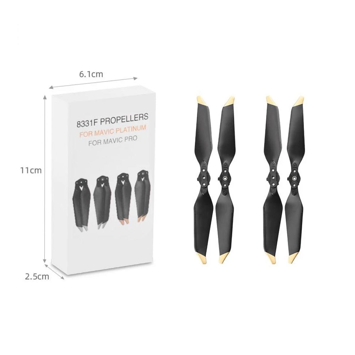 8 шт. 8331 Low Noise пропеллеры для DJI Mavic PRO Platinum, запасные лопасти, аксессуары 8 шт. 8331 Low Noise пропеллеры для DJI Mavic PRO Platinum, запасные лопасти, аксессуары