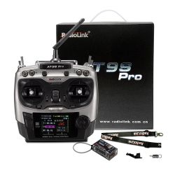 Радиопередатчик RadioLink AT9S PRO 2.4G 12CH с приемником R9DS и батареей 3S 2200mAh 8C для РУ моделей