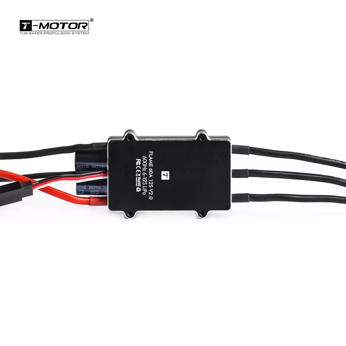 T-motor FLAME 60A 12S HV ESC — водонепроницаемый регулятор скорости для дронов UAV, 6–12S T-motor FLAME 60A 12S HV ESC — водонепроницаемый регулятор скорости для дронов UAV, 6–12S