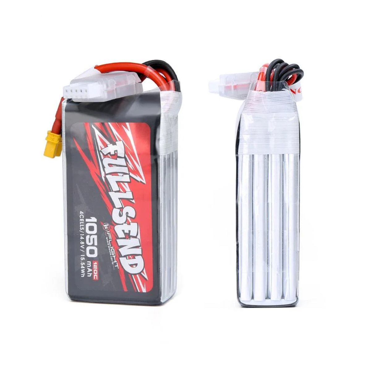 Аккумулятор iFlight FULLSEND 4S 1050mAh 120C 14.8V Lipo с разъёмом XT30 для FPV дронов Аккумулятор iFlight FULLSEND 4S 1050mAh 120C 14.8V Lipo с разъёмом XT30 для FPV дронов