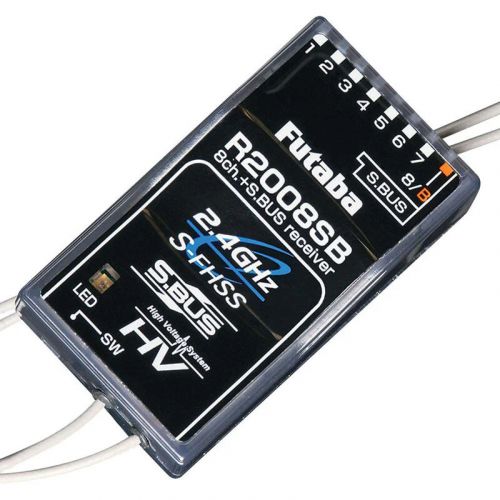 Приёмник Futaba R2008SB S-FHSS 8-канальный + S.Bus для самолётов и вертолётов