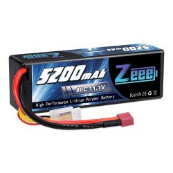 Zeee 11.1V 80C 5200mAh 3S LiPo аккумулятор с Deans, жёсткий кейс для RC моделей, FPV дрона