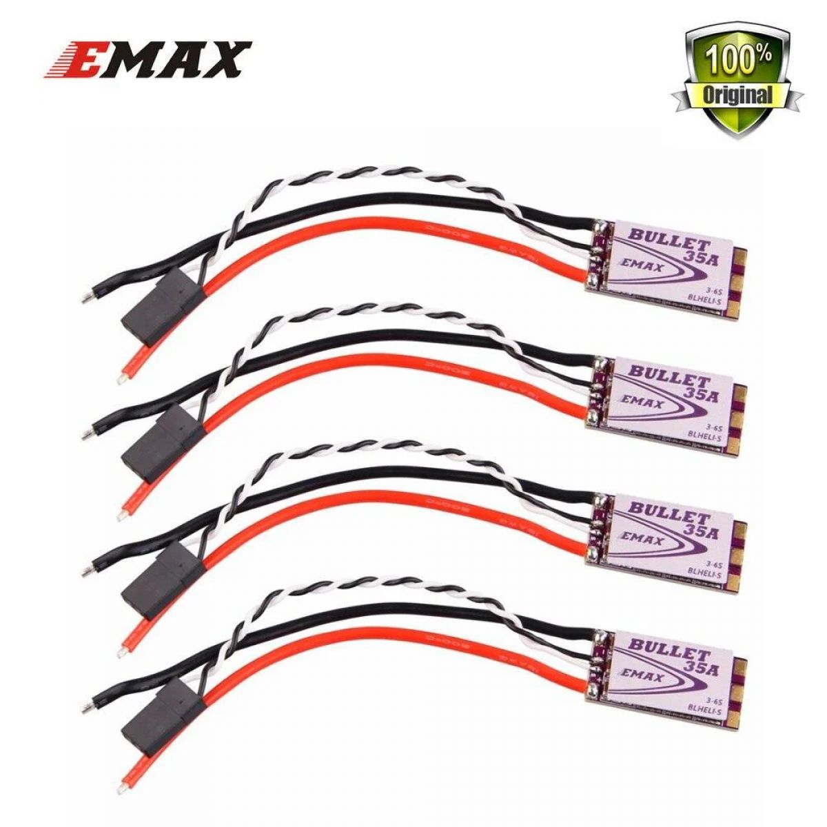 Оригинальный регулятор скорости EMAX BLHeli-S DSHOT Bullet ESC 6A-35A для моторов FPV дронов Оригинальный регулятор скорости EMAX BLHeli-S DSHOT Bullet ESC 6A-35A для моторов FPV дронов