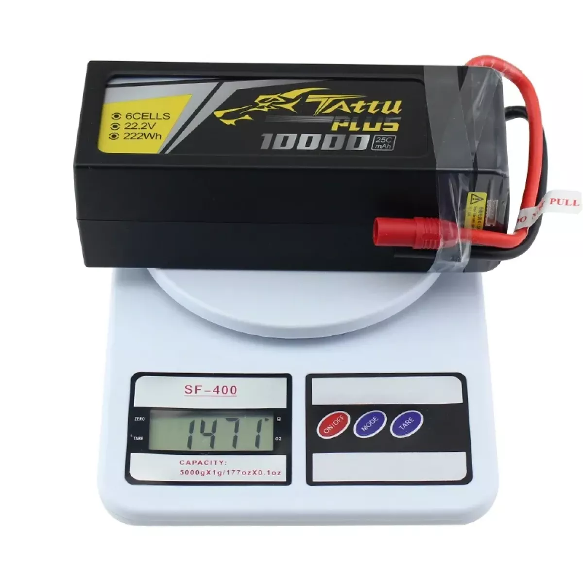 Аккумулятор Tattu Plus 10000mAh 25C 22.2V 6S1P 6S FPV Lipo с разъемом AS150 для дрона RC Аккумулятор Tattu Plus 10000mAh 25C 22.2V 6S1P 6S FPV Lipo с разъемом AS150 для дрона RC