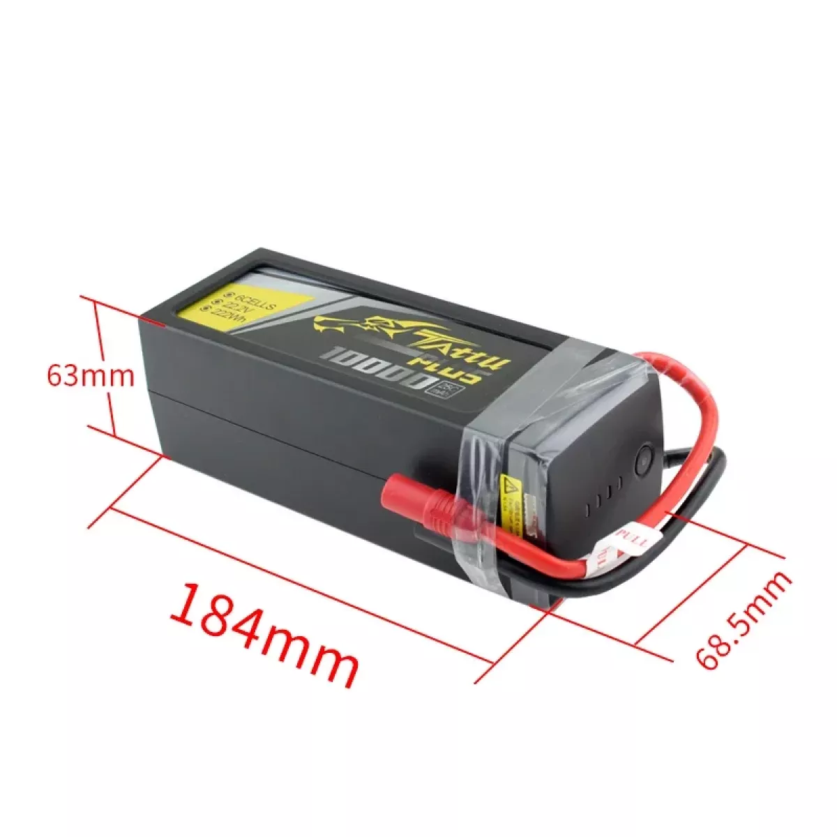 Аккумулятор Tattu Plus 10000mAh 25C 22.2V 6S1P 6S FPV Lipo с разъемом AS150 для дрона RC Аккумулятор Tattu Plus 10000mAh 25C 22.2V 6S1P 6S FPV Lipo с разъемом AS150 для дрона RC