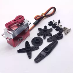 JX Servo HV7232MG — цифровой высокоскоростной сервопривод 32кг, водонепроницаемый, металл, CORELESS