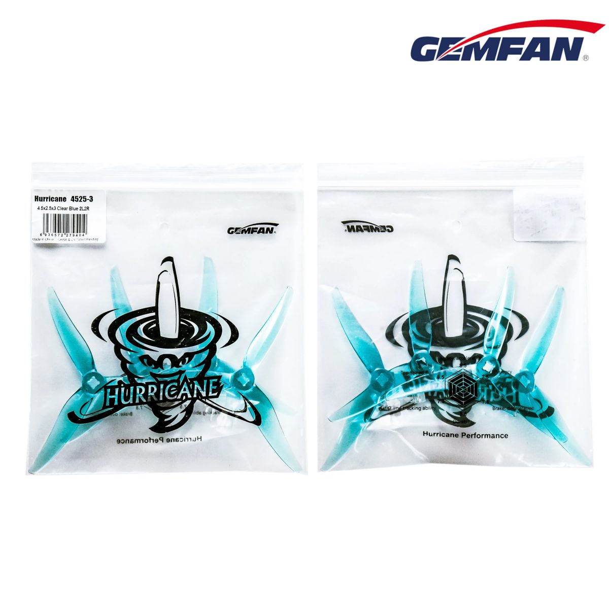 12 пар Gemfan Hurricane 4525 3-лопастные пропеллеры 4.5x2.5x3 для 2004 FPV мотора 4" дрона 12 пар Gemfan Hurricane 4525 3-лопастные пропеллеры 4.5x2.5x3 для 2004 FPV мотора 4" дрона
