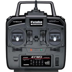 Передатчик Futaba Attack 4YWD — 4-канальная 2.4ГГц радиосистема с приёмником