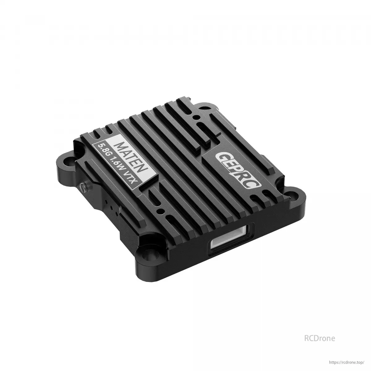 GEPRC MATEN 5.8G 1.6W VTX для FPV-дрона – 72 каналов, 1600мВт, IRC Tramp, CNC-корпус, 7–36В GEPRC MATEN 5.8G 1.6W VTX для FPV-дрона – 72 каналов, 1600мВт, IRC Tramp, CNC-корпус, 7–36В
