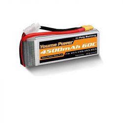 Аккумулятор Youme 2S LiPo 7.4В 4500мАч 50C XT60 T XT90 XT150 EC3 EC5 для FPV дрона, вертолёта, самолёта