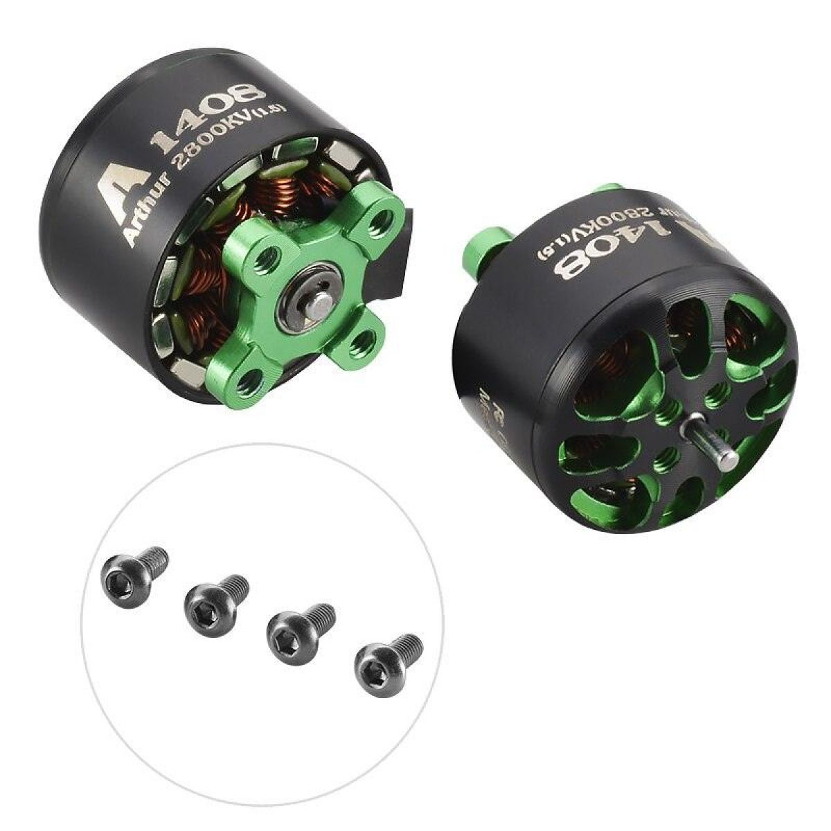 4шт. бесколлекторный мотор Flashhobby Arthur A1408(1.5) 2800KV/3650KV для FPV дрона Racing DIY 4шт. бесколлекторный мотор Flashhobby Arthur A1408(1.5) 2800KV/3650KV для FPV дрона Racing DIY