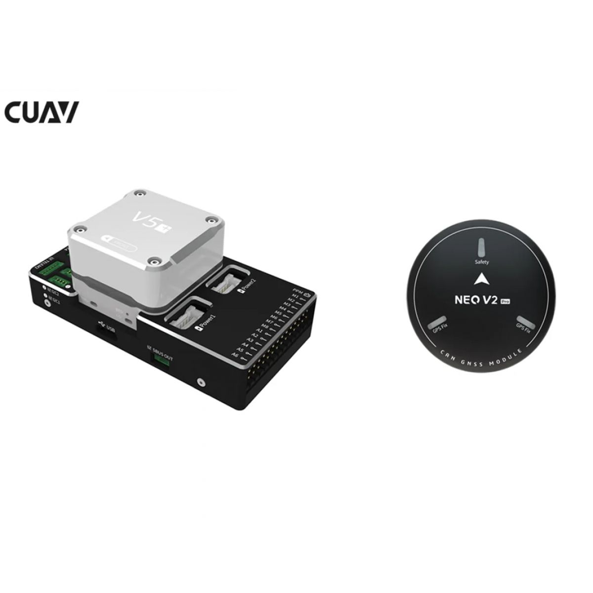 CUAV Pixhack V5+ автопилот FPV дрона, контроллер квадрокоптера и GPS NEO V2 3 Pro комплект CUAV Pixhack V5+ автопилот FPV дрона, контроллер квадрокоптера и GPS NEO V2 3 Pro комплект