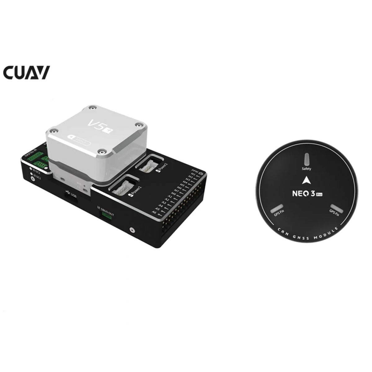 CUAV Pixhack V5+ автопилот FPV дрона, контроллер квадрокоптера и GPS NEO V2 3 Pro комплект CUAV Pixhack V5+ автопилот FPV дрона, контроллер квадрокоптера и GPS NEO V2 3 Pro комплект