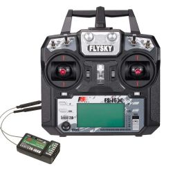 Flysky FS-i6X 2.4ГГц 6CH AFHDS 2A с приёмником FS-iA6B для дрона, самолёта, вертолёта, FPV