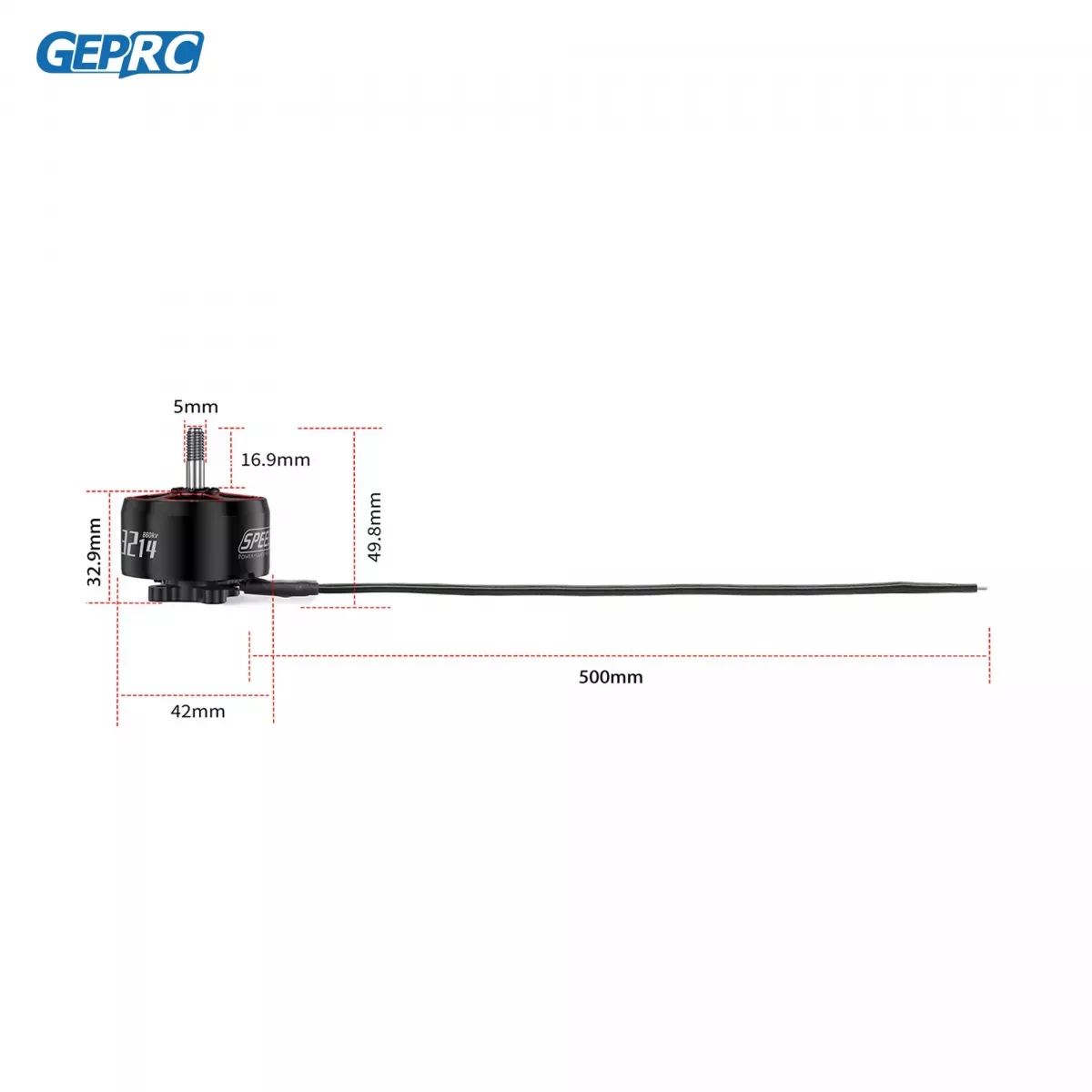 Бесколлекторный мотор GEPRC SPEEDX2 3214 860KV 6S для FPV дронов 9-10" и гоночных квадрокоптеров Бесколлекторный мотор GEPRC SPEEDX2 3214 860KV 6S для FPV дронов 9-10" и гоночных квадрокоптеров