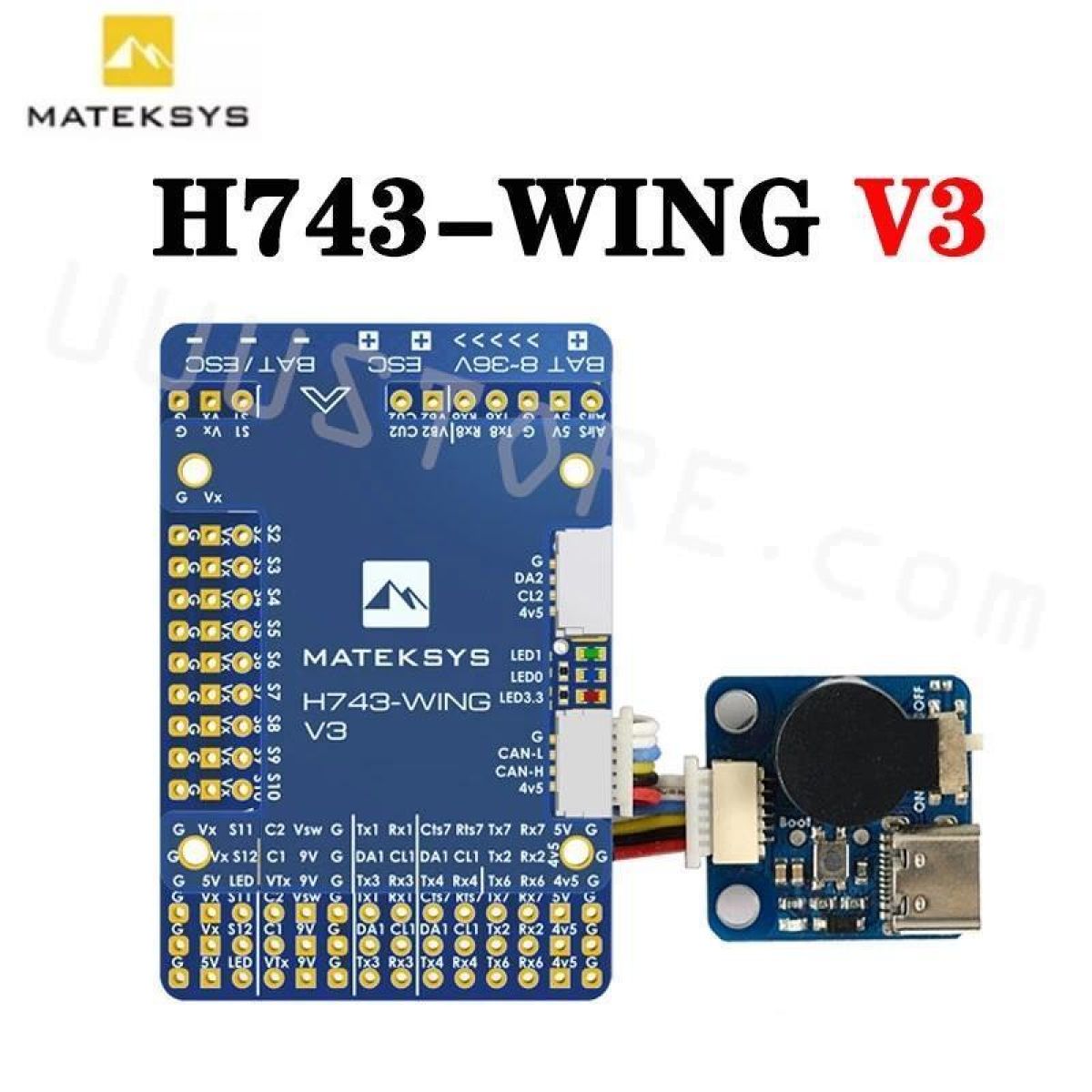 Контроллер полёта Matek H743-WING V3 для FPV дронов и радиоуправляемых авиа моделей 2022 Контроллер полёта Matek H743-WING V3 для FPV дронов и радиоуправляемых авиа моделей 2022