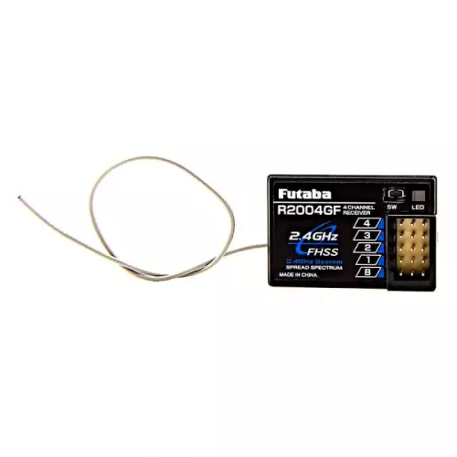 Приёмник Futaba R2004GF 4-канальный 2.4ГГц S-FHSS, 8г, для радиоуправляемых автомоделей