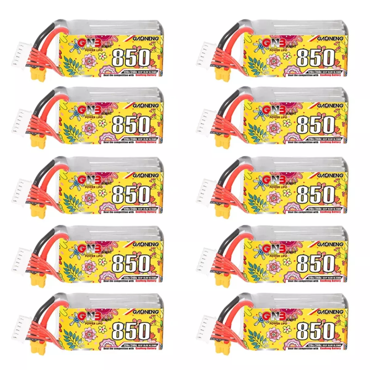 Аккумулятор GNB 5S 19.0V 850mAh 120C/240C LiPo для дрона с разъёмом XT30 Аккумулятор GNB 5S 19.0V 850mAh 120C/240C LiPo для дрона с разъёмом XT30