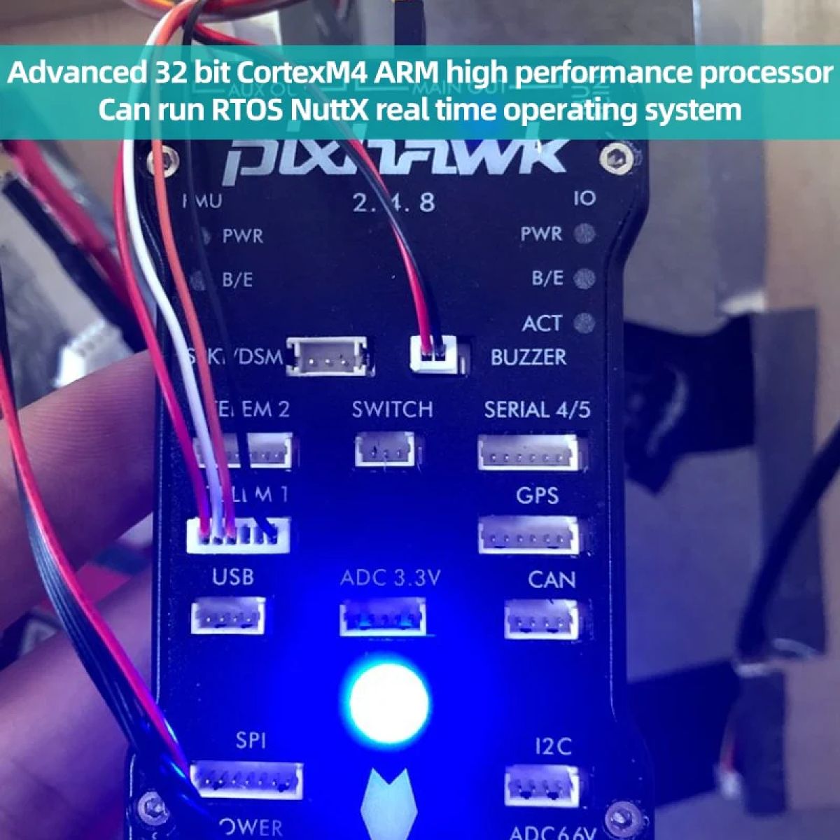 Контроллер полёта Pixhawk PX4 PIX 2.4.8 32Bit с GPS M8N, 8G SD, буззер, PPM I2C для FPV дрона, самолёта Контроллер полёта Pixhawk PX4 PIX 2.4.8 32Bit с GPS M8N, 8G SD, буззер, PPM I2C для FPV дрона, самолёта