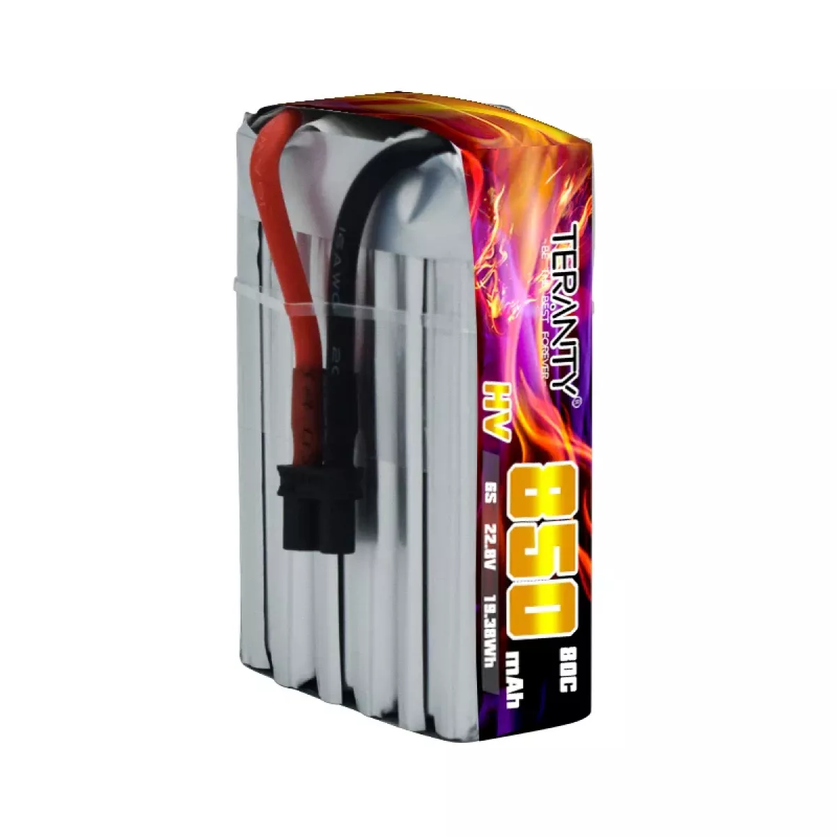 Аккумулятор Teranty 6S HV 22.8V 850mAh 80/160C LiPo для FPV-дронов и гонок Аккумулятор Teranty 6S HV 22.8V 850mAh 80/160C LiPo для FPV-дронов и гонок