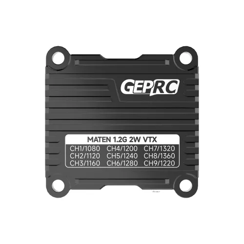 GEPRC MATEN 1.2G 2W VTX — видеопередатчик 25/2000 мВт, 1080–1360 МГц для FPV дронов