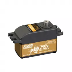 KINGMAX RGD01L — сервопривод 7.4В 15кг·см, 0.10с, 52г, низкопрофильный, влагозащищённый, металл