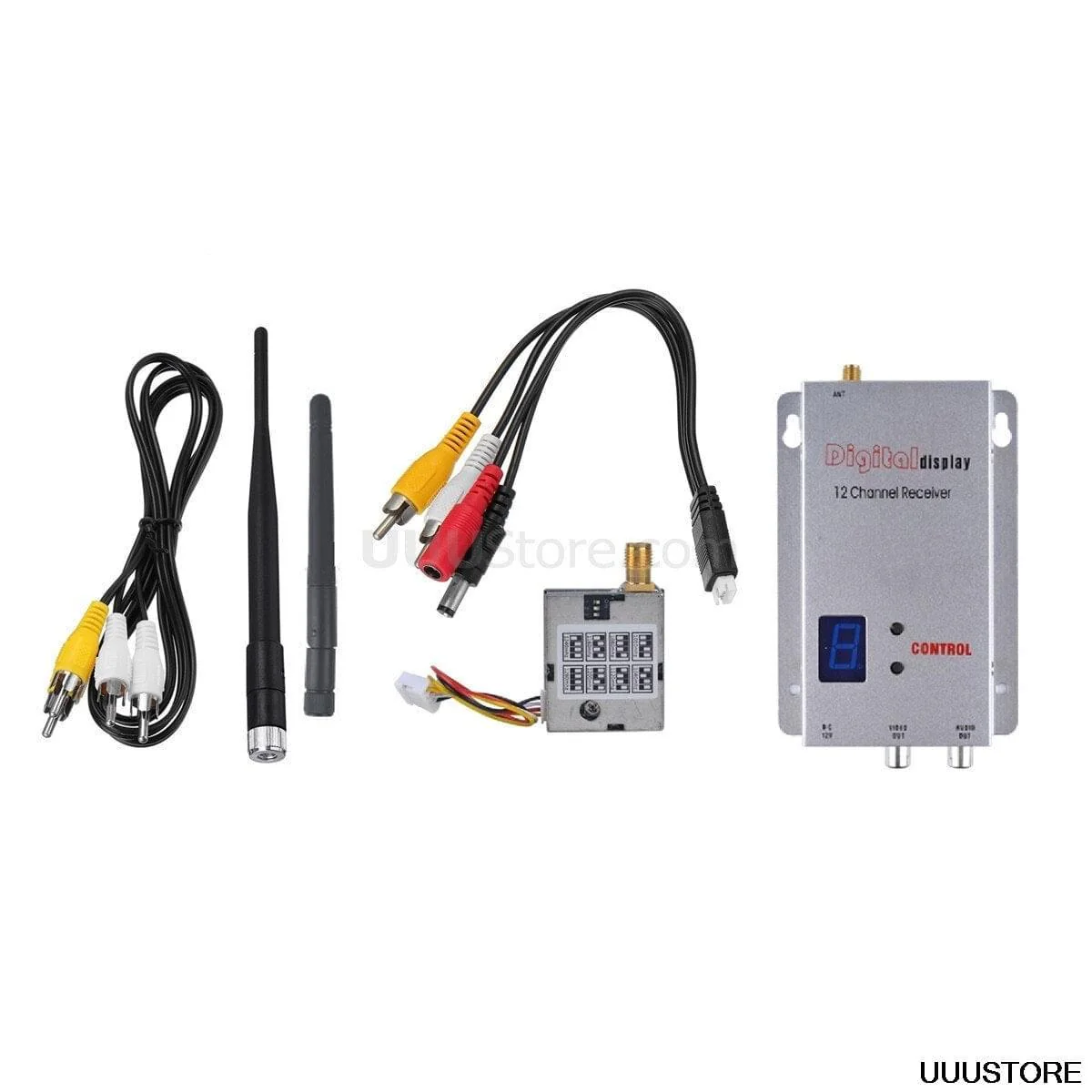 1.2G 200mW 8CH AV FPV передатчик и 12CH FPV приёмник для гоночных дронов RC 1.2G 200mW 8CH AV FPV передатчик и 12CH FPV приёмник для гоночных дронов RC