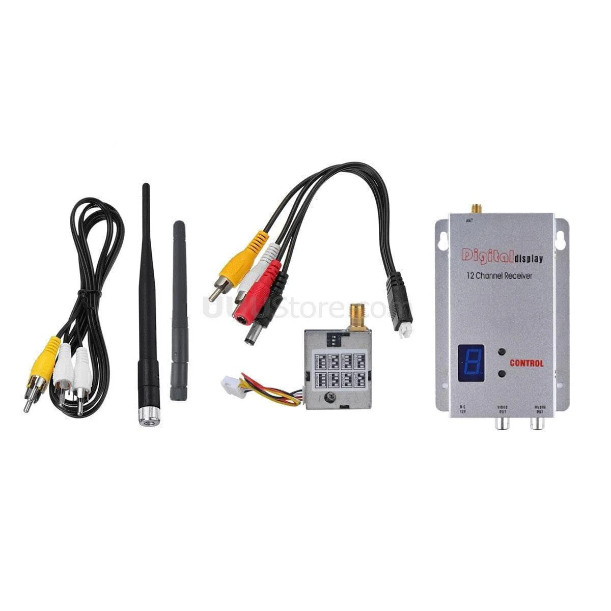 1.2G 200mW 8CH AV FPV передатчик и 12CH FPV приёмник для гоночных дронов RC 1.2G 200mW 8CH AV FPV передатчик и 12CH FPV приёмник для гоночных дронов RC