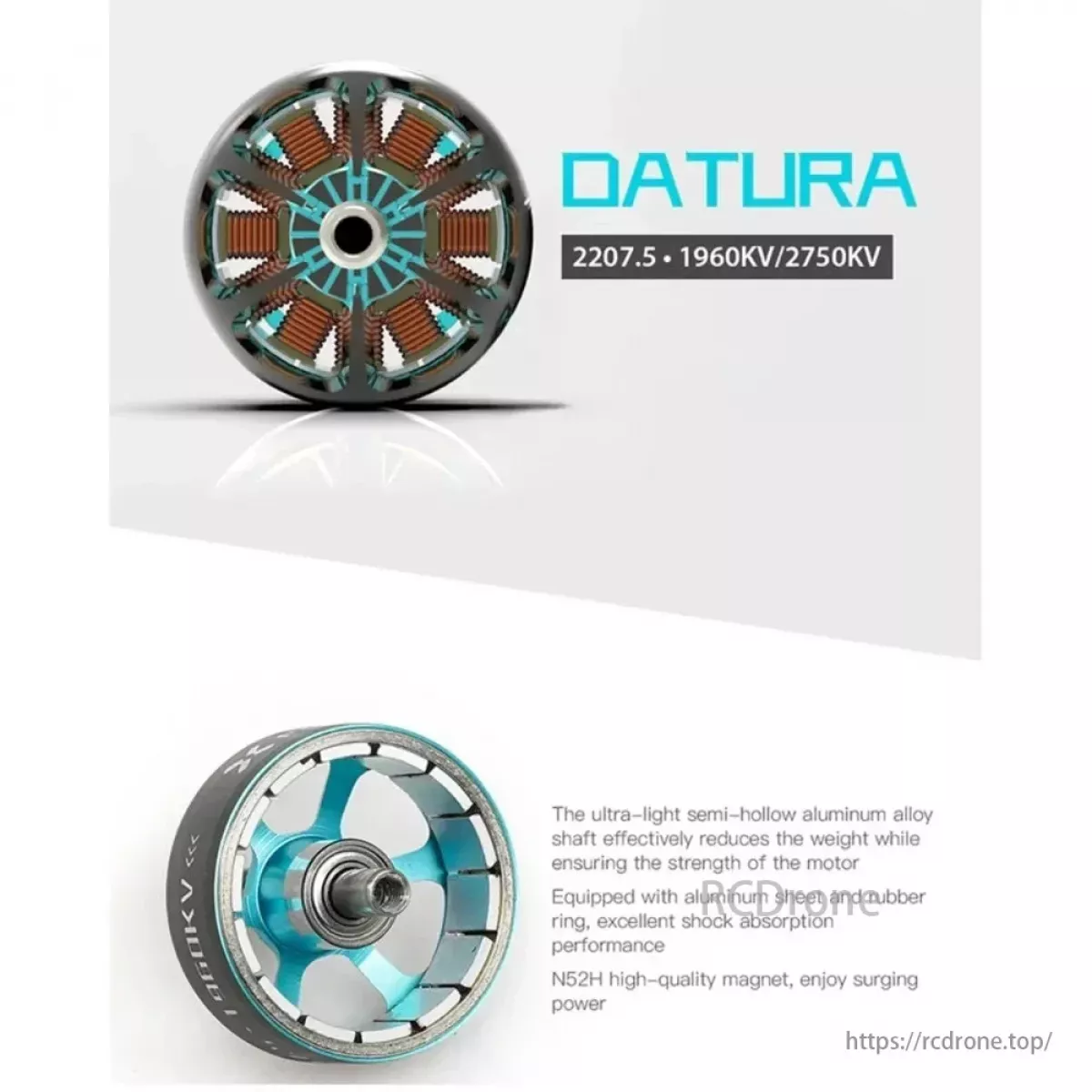 FOXEER DATURA 2207.5 1960KV/2750KV бесщеточный мотор 4-6S для FPV дронов 5-6 дюймов Racing/Freestyle FOXEER DATURA 2207.5 1960KV/2750KV бесщеточный мотор 4-6S для FPV дронов 5-6 дюймов Racing/Freestyle
