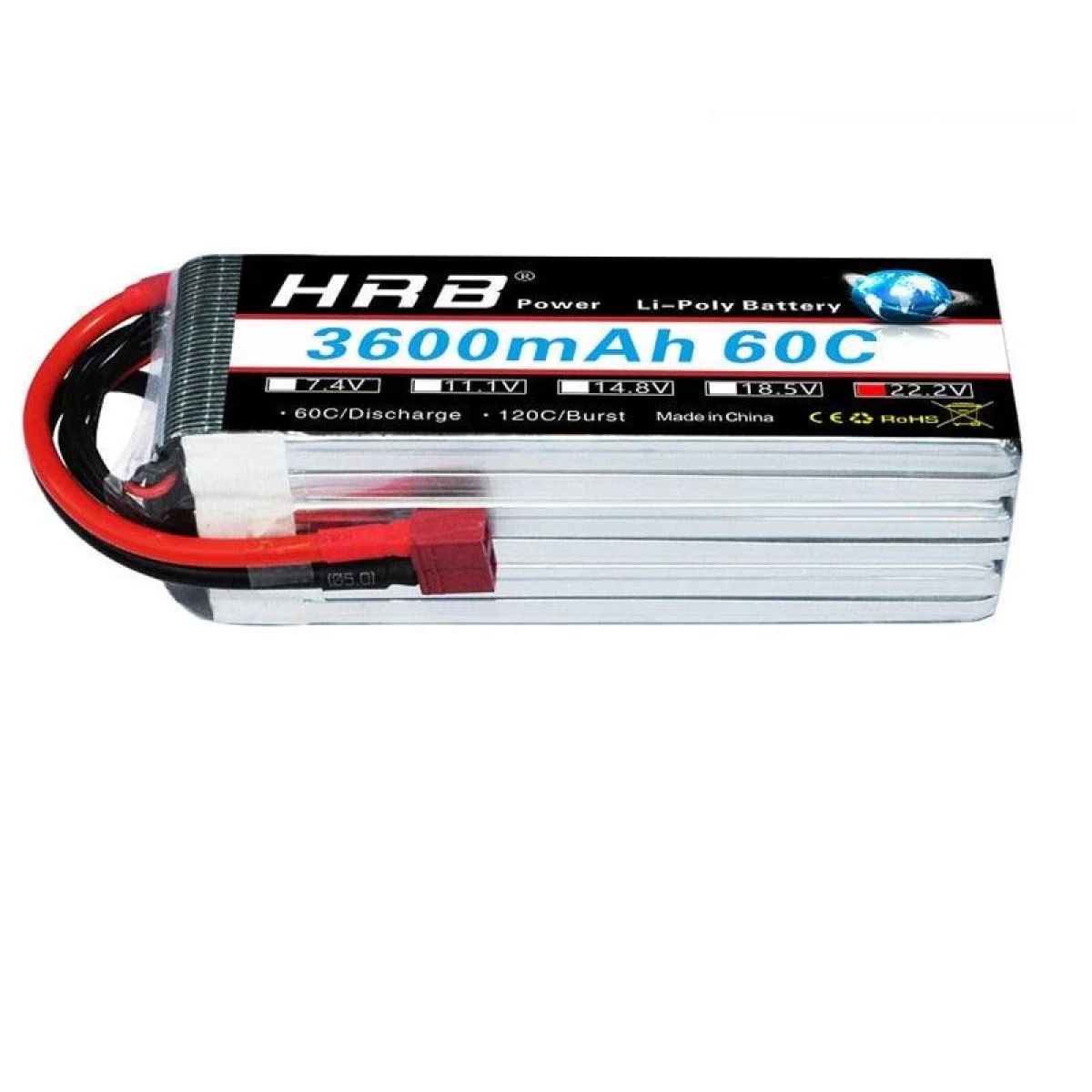 HRB 6S 22.2V LiPo аккумулятор 3600мАч 60C XT60 T Deans EC5 XT90 XT90-S AS150 для RC моделей HRB 6S 22.2V LiPo аккумулятор 3600мАч 60C XT60 T Deans EC5 XT90 XT90-S AS150 для RC моделей