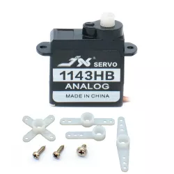 JX Servo PS-1143HB мини серво 4.8-6.0В, 0.55кг, 0.08сек/60°, 3.7г, пластик, JR, для RC моделей